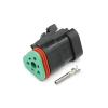 DT06-3S-E005 Flat Cover 3pin DT Series Automotive Plug Waterproof Connector Additional Terminal KLOOKY(Female Set) view 1