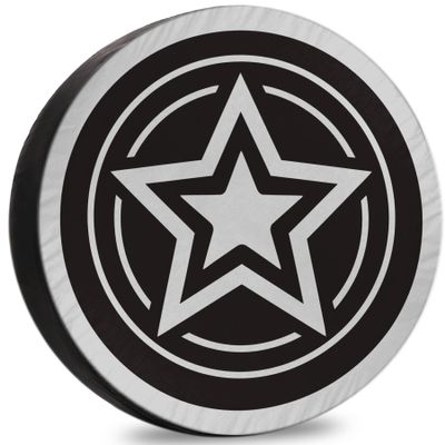 Camper Tire Covers for Travel Trailers Visual Storytelling Camping Weatherproof Universal Fit for Camper Trailer RV SUV Truck 12" 13" 14" 15" 16" 17 Inch