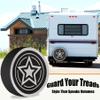 Camper Tire Covers for Travel Trailers Visual Storytelling Camping Weatherproof Universal Fit for Camper Trailer RV SUV Truck 12" 13" 14" 15" 16" 17 Inch view 2