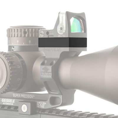 Reptilia ROF Riser for Trijicon RMR & SRO, Adds Clearance for Optics, 2.5mm or 10mm Height, Black Anodized Finish