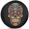 Trailer Tire Cover Mexican Skull Pretty Protectors for Trailer RV Van SUV Truck Camper and Many Vehicles 12" 13" 14" 15" 16" 17 Inch view 1