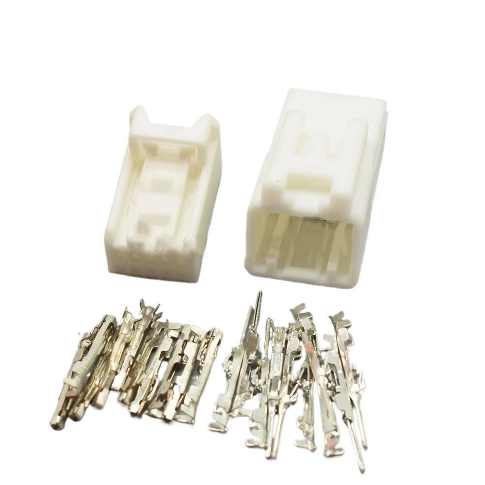 ROBAUN 1-20 Sets 10 Pin Auto Rearview Mirror Wiring Connector Car Unsealed Plug 12368 6098-3869 6098-3909(Male Female Set,5Sets)