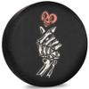 Boat Trailer Tire Covers Finger Love Sign RV Camping Accessories for Spare Tire Weatherproof Universal for Trailer Van SUV Travel Trailer 12" 13" 14" 15" 16" 17 Inch view 1