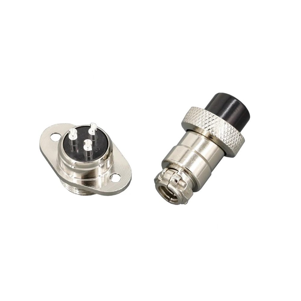DLAHPJPT Automotive Electrical connectors 1 PCS Aviation pl;/UG GX16-2/3/4/5/6/7/8/9/10P 16MM Rhombus Flange Seat DF16 Series Aviation Column Connector(Plug_GX16 4P)