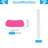 PATIKIL 48 Pairs Sports Eye Black Stickers, Under Eye Black Strips Football Face Stickers Breathable Eyeblack Sticker with 1 Pcs White Pencil for Baseball Fans on Game Day, Pink view 2