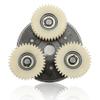 flexman E Bike Motor Gear Clutch Kit, 3Pcs 36T Planetary Nylon Gears Electric Bicycle Accessories with Bearing and 88mm Clutch for Electric 500W to 750W Motor Metal Solid Gear view 1