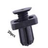 LXOINAGO 20 x Black Plastic Car Engine Splash Shield Mud Guard Skid Plate Retainer Clip Compatible for Honda view 2
