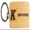 R and R Imports Kent Golden Flashes 2.5 x 1-Inch Engraved Wooden Keychain Officially Licensed Collegiate Product Single Unit view 1
