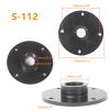 QIXIAMO Tweeter Horn Converter for Head 50mm to 38mm,38mm to 26mm Throat Treble Horn Adapter Treble Accessories, Black view 2
