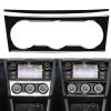 Auto Center Console Air Condition Control Buttons Decoration Decal 2pcs Sticker Glossy Piano Black Interior Trim Accessories Compatible with Subaru Impreza2015-2016/Subaru XV Crosstrek 2015-2017 - B view 1