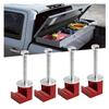 smilfuy 4PCS Truck Tool Box Mounting Clamp Kit, J Hooks No Drilling, Red view 1