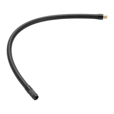 Motoforti Universal Tire Inflator Extension Tube Air Pump Extend Hose Adapter Tire Valve 14.17inch M8x0.8 10mm OD Durable Rubber Black Connector