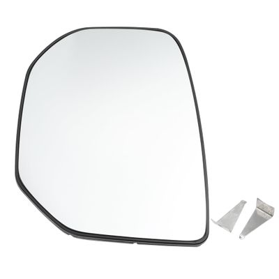 X AUTOHAUX Car Rearview Left Driver Side Mirror Glass Replacement W/Backing Plate Heated White Glass for Citroen Berlingo 2008-2012