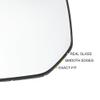 X AUTOHAUX Car Rearview Left Driver Side Mirror Glass Replacement W/Backing Plate Heated White Glass for Citroen Berlingo 2008-2012 view 4