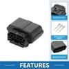 A ABSOPRO 6 Pin Parking Assist Sensor Connector Plug 0.6mm Series Female Wire Terminal Connector for Hyundai for Kia Plastic Black Orange 1 Set view 4