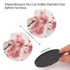 2 PCS Car Coaster for Cup Holders Universal Automotive Cup Mat cherry blossom Cup Pad Mat 2.7" Waterproof Neoprene Non-slip Cup Holder Coasters for Car Interior Accessories view 2