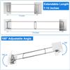 RV Shower Corner Bar Adjustable 7-13 Inches 180 Stainless Steel Camper Bathroom Caddy Storage Organizer Bathroom Shelves Organization Rod for Camper Travel Trailer Inside Bath Accessories (1 pack) view 2
