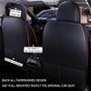 Niscarda for Ford Edge 2007-2025 Seat Covers, Customized Seat Covers Nappa Leather Waterproof Anti-Slip Easy to Install Seat Protector (Black&Red, Full Set) view 2
