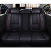 Niscarda for Ford Edge 2007-2025 Seat Covers, Customized Seat Covers Nappa Leather Waterproof Anti-Slip Easy to Install Seat Protector (Black&Red, Full Set) view 3
