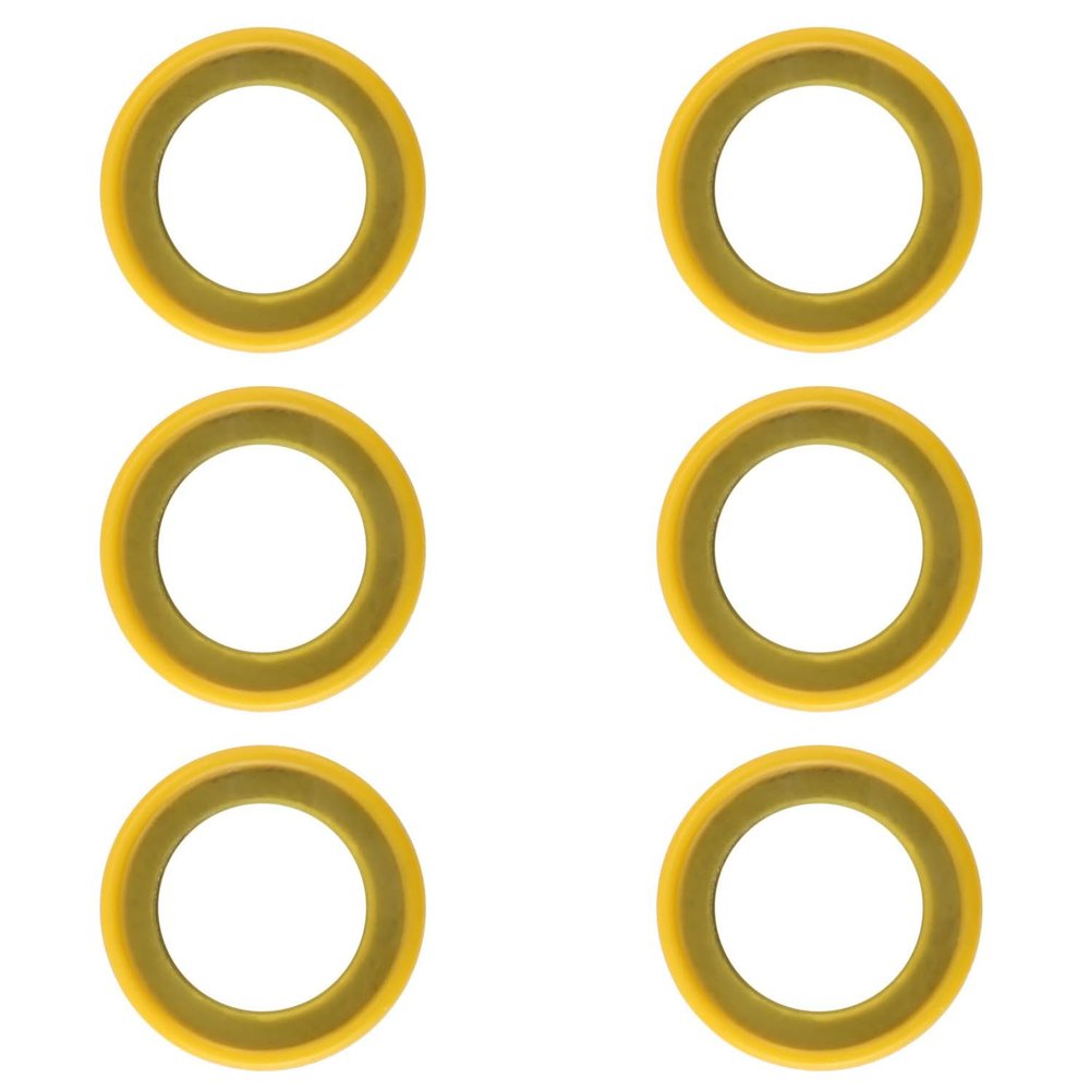 Karlass 6pcs 26-830749 Gearcase Drain Plug Seal Washer Gaskets, Lower Unit Grease Gaskets Washer Drain Plug Seal Gearcase Lube Drain Screw Washer Compatible with Mercury Marine/for Mercruiser