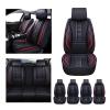 Niscarda for Ford F-150 2016 Car Seat Covers, Customized seat Covers Premium Leather Waterproof Stain-Resistant Easy to Install (Full Set, Black&Red) view 1