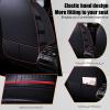 Niscarda for Ford F-250 2009 Car Seat Covers, Customized seat Covers Premium Leather Waterproof Stain-Resistant Easy to Install (Full Set, Black&Red) view 3
