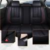 Niscarda for Ford F-250 2009 Car Seat Covers, Customized seat Covers Premium Leather Waterproof Stain-Resistant Easy to Install (Full Set, Black&Red) view 4