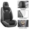 Arocx Front Set Seat Covers for Lexus CT 200h 2011-2017, Black-Gray view 4