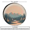 Camping Spare Tire Cover 14 Inch Mountain Adventure Wheel Tire Cover Waterproof Sun Protection Woodland Adventure for Fit for SUV Truck Travel Trailer view 2