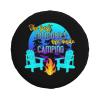 YIWUOUFA Spare Tire Cover The Best Memories are Made Camping Weatherproof Universal Wheel Protectors Camper Tire Covers for Trailer Rv Travel 14"" 15"" 16"" 17"" TC798 view 1