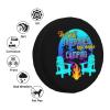 YIWUOUFA Spare Tire Cover The Best Memories are Made Camping Weatherproof Universal Wheel Protectors Camper Tire Covers for Trailer Rv Travel 14"" 15"" 16"" 17"" TC798 view 3
