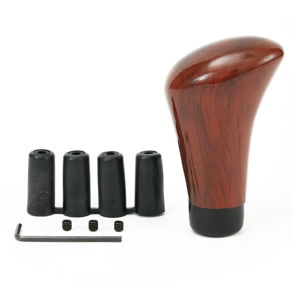 mainlly Universal Walnut Wood Grain Car-Gear Head Shift Shifter Lever Stick Knob New