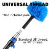 Cobweb Duster, Bafezoze Cobweb Brush Replacement Head, Spider Web Brush Remover Outdoor Blue (Pole Not Included) view 4
