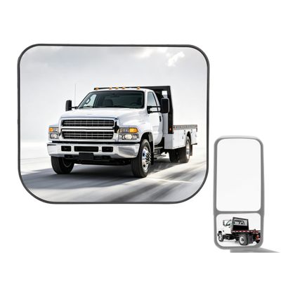 HECASA Mirror Glass Compatible with 2003-2009 Chevy Chevrolet Kodiak C4500 C5500 GMC Topkick C4500 C5500 Lower Heated Side View Mirror Glass Replacement for 19120556 Driver or Passenger Side - 1PC