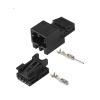 ARETV 1/5/10/20/50 Group 4-pin 8K0973754 Door Lifter Switch 8K0 973 754 Compatible With Automotive Wiring Harness Electrical Connectors(4p male female,1 set) view 1
