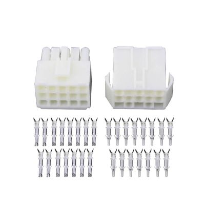 DLAHPJPT Automotive Electrical connectors 10 Sets EL-15P Small ta*mi*ya Electronic Connector 4.5mm spacing, EL-4.5 15P Multipole Connectors Male and Femal pl;/UG + terminals