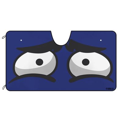 GUGLILI Funny Eyes Car Windshield Sun Shade Custom Cartoon Eyes Car Front Window Sunshade Sun Shield Visor Protector 55 X 30 Inch Style 7