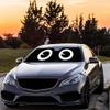 GUGLILI Funny Eyes Car Windshield Sun Shade Custom Cartoon Eyes Car Front Window Sunshade Sun Shield Visor Protector 55 X 30 Inch Style 7 view 2