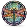 oooJHooo Spare Tire Cover for RV Trailer, Glass Dragonfly Pattern Tire Covers Universal Fit for Travel Trailer Camper Jeep RV SUV Truck Waterproof Wheel Cover (15 inch for Diameter 27 - 29),A-789 view 1