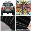 oooJHooo Spare Tire Cover for RV Trailer, Glass Dragonfly Pattern Tire Covers Universal Fit for Travel Trailer Camper Jeep RV SUV Truck Waterproof Wheel Cover (15 inch for Diameter 27 - 29),A-789 view 4