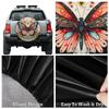 Spare Tire Cover for RV Trailer, Retro Butterfly Flower Tire Covers Universal Fit for Travel Trailer Camper Jeep RV SUV Truck Waterproof Wheel Cover (17 inch for Diameter 31 - 33) view 4