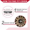 Hihaha Universal Car Wheel Center Hub Cap/Rim Cover Hub Caps/for Most Cars/Snap-in Plastic 68mm 2.68" OD / 1 Pc Gray view 2