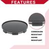 Hihaha Universal Car Wheel Center Hub Cap/Rim Cover Hub Caps/for Most Cars/Snap-in Plastic 68mm 2.68" OD / 1 Pc Gray view 3