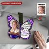 Custom Photo Until I See You Again - Memorial Personalized Custom Car Visor Clip, Sympathy Gifts For Family Members, Personalized Car Picture Frame Visor Clip, Photo Holder Car Visor Clip view 2