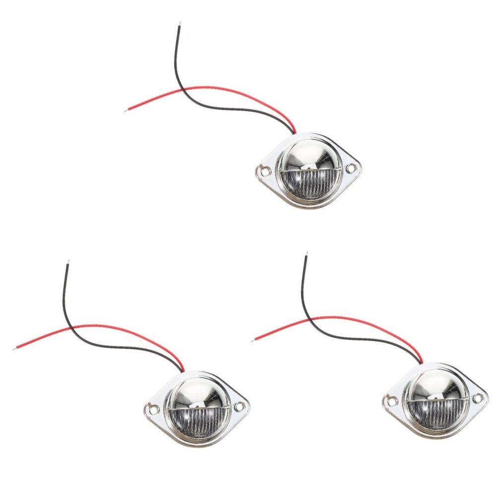 GLEAVI 3pcs Truck Trailer Replacement License Plate Light Car Led License Plate Rv Led Taillight Easy Install