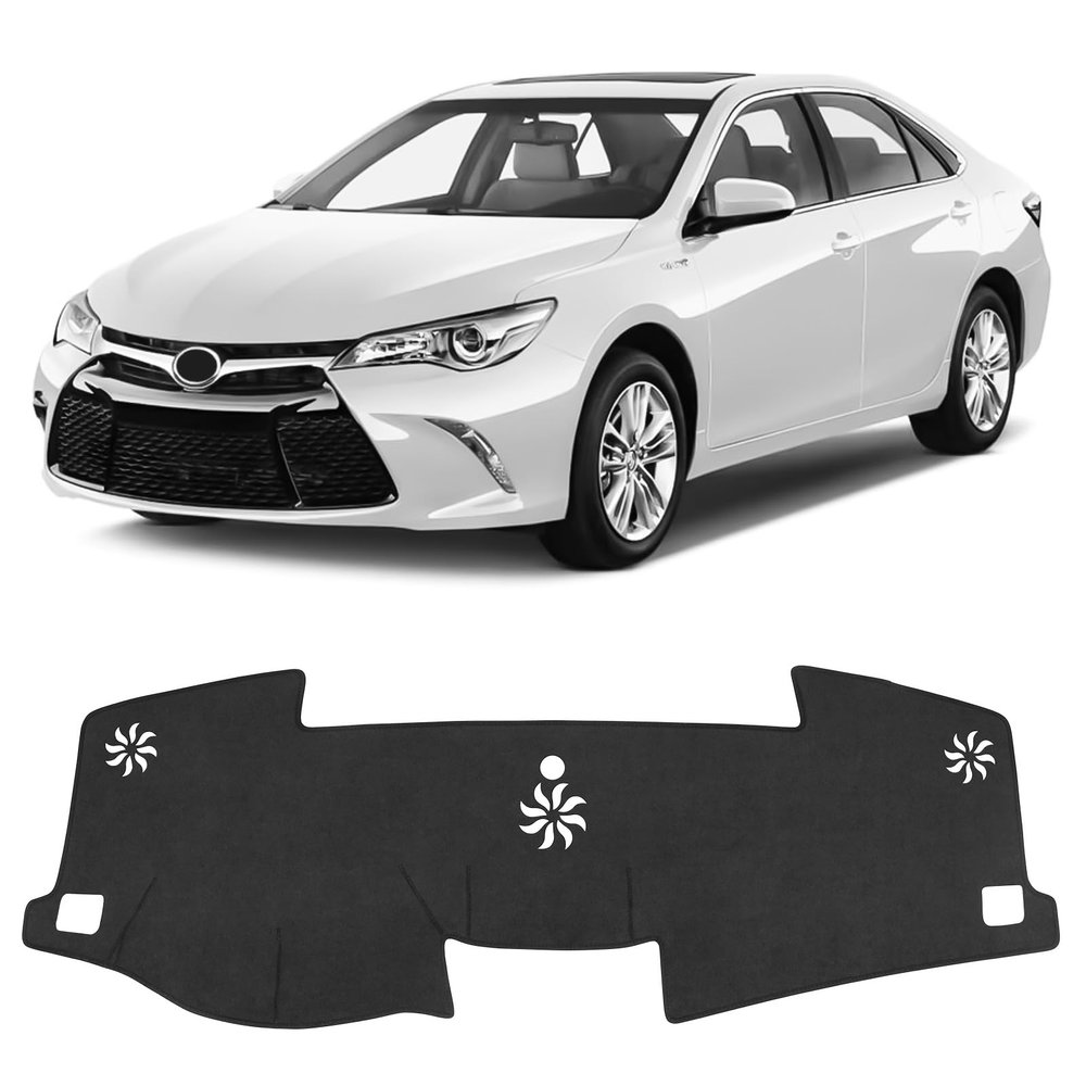 Bercicci Dash Cover for Toyota Camry 2017 2016 2015 2014 2013 2012 Accessories Flannel Dashboard Cover Dash Mat Center Console Cover Sunshield Protector Pad