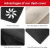 Bercicci Dash Cover for Toyota Camry 2017 2016 2015 2014 2013 2012 Accessories Flannel Dashboard Cover Dash Mat Center Console Cover Sunshield Protector Pad view 4
