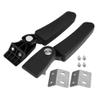 Motorcycle Box Armrest,Motorcycle Passenger Rear Folding Top Case Box Rear Seat Armrest Kit Compatible for view 4