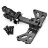 QUPA AM STORE RC Metal Tow Trailer Hitch Shackle Hook for Axial SCX6 Upgrade 1/6 Scale Rear Bumper RC Crawler,Black view 1