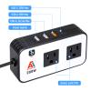 AA Products P-SH-Power Inverter 12V DC to 110V AC 200W Car Charger Adapter Various Charging Protocols Fits AA Products Power Tool Organizer view 3